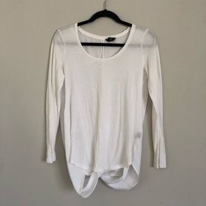 Club Monaco White Open Back Top